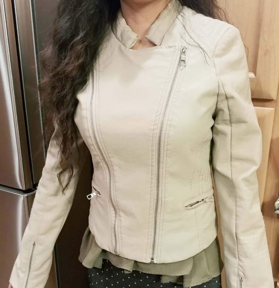Therapy faux leather jacket